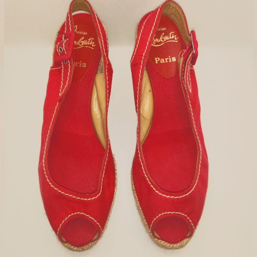 Christian Louboutin Fuschia wedges